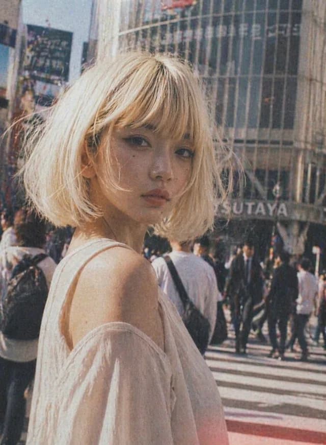Vintage Shibuya Street Portrait preview image 1