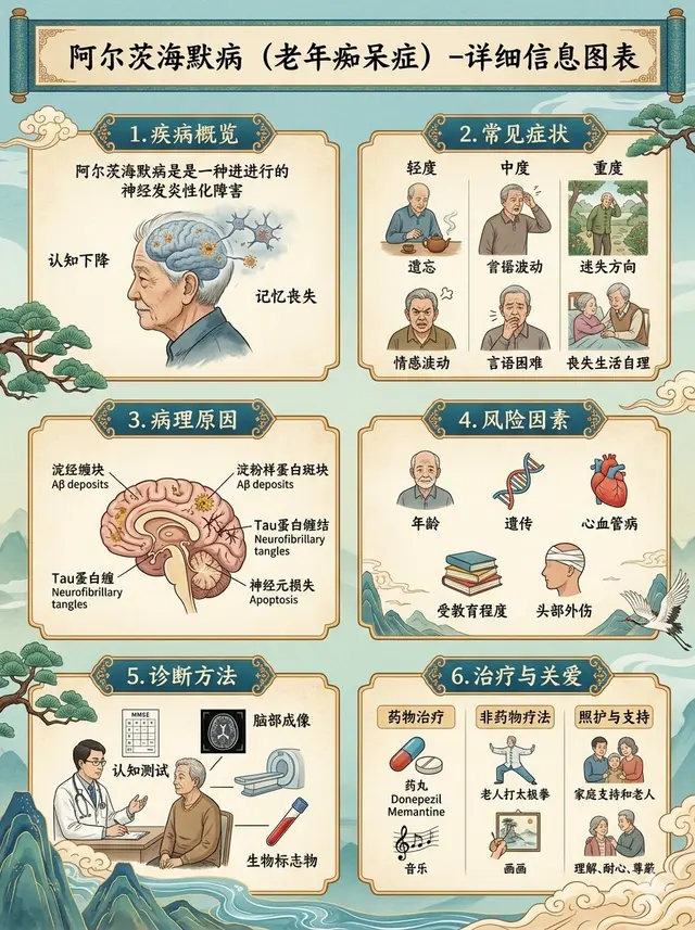 Chinese Alzheimer’s Infographic Poster preview image 1
