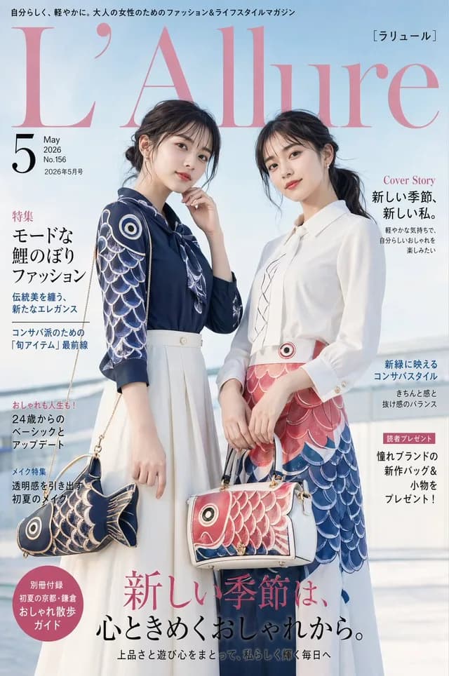 Japanese Koinobori Fashion Magazine Cover preview image 1