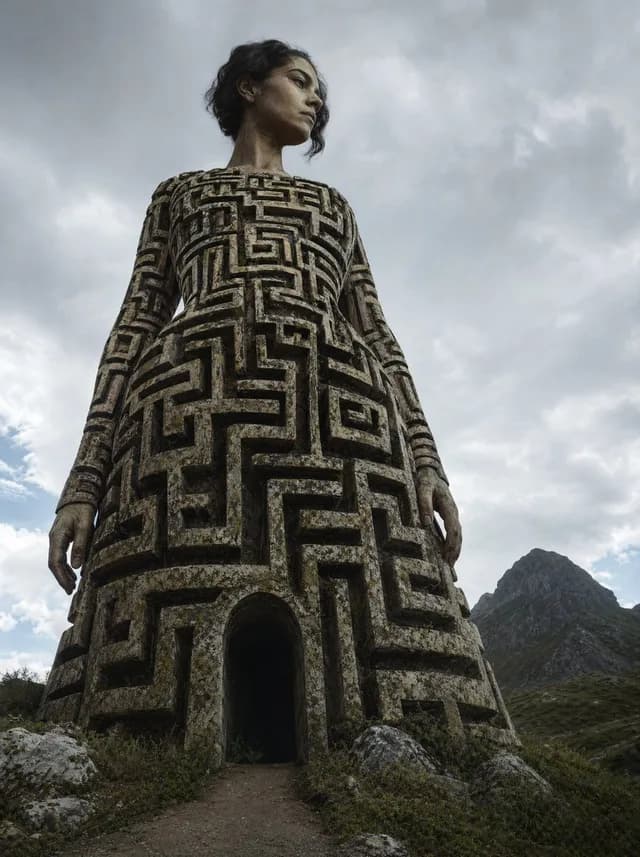 Colossal Labyrinth Woman Monument preview image 1