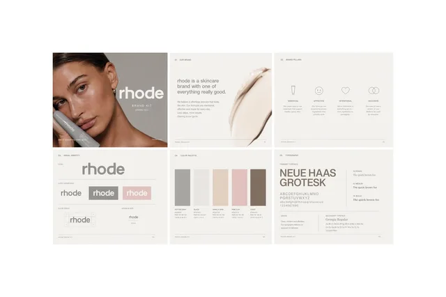 Minimal Skincare Brand Kit Board preview image 1