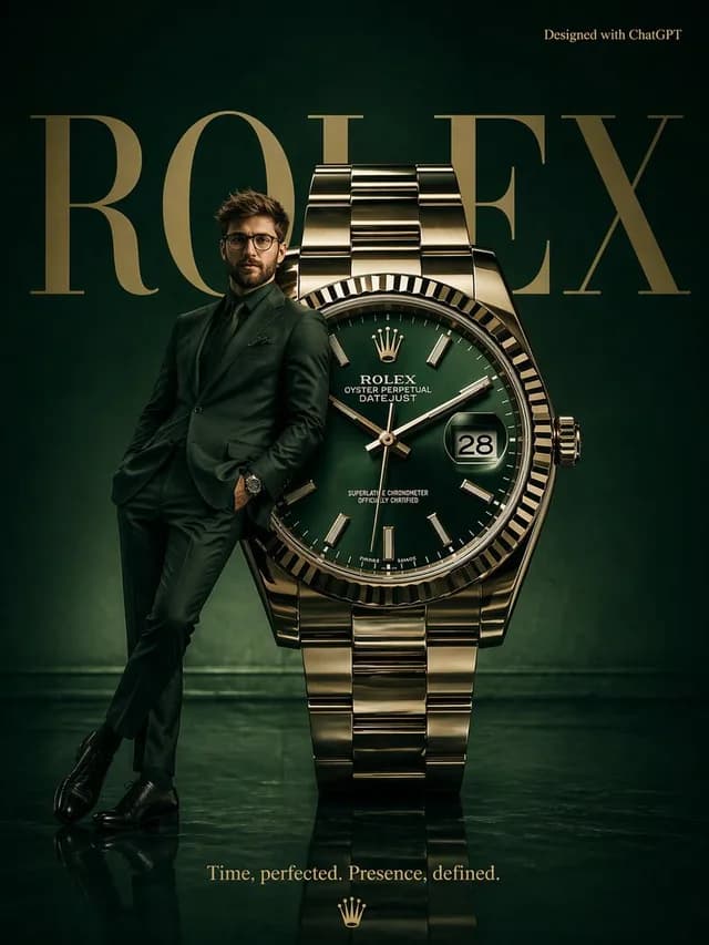 Surrealist Rolex Advertisement Poster preview image 1