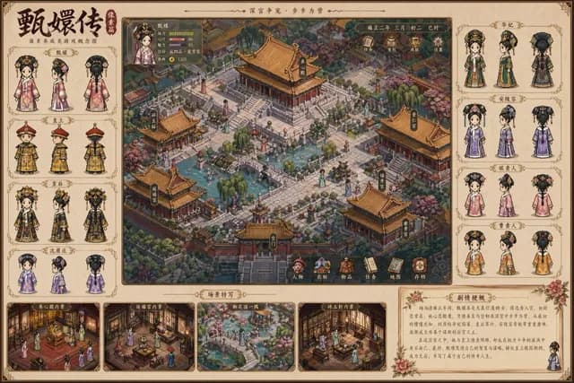 Historical drama pixel art concept preview image 1