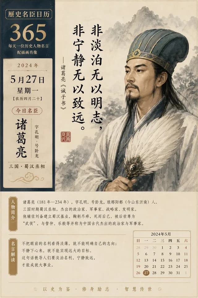Historical figure calendar prompt preview image 1