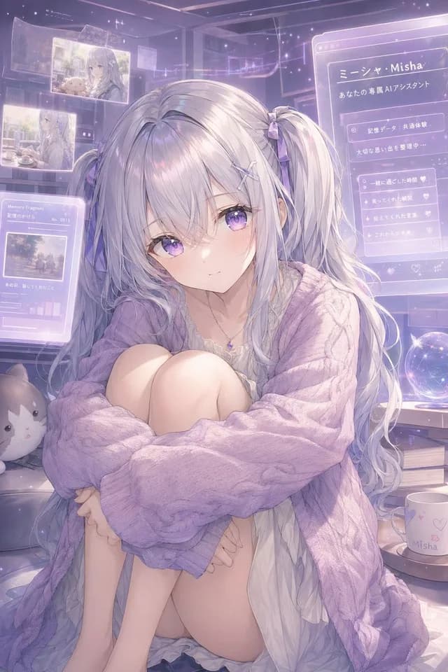 Pastel AI Assistant Anime Portrait preview image 1