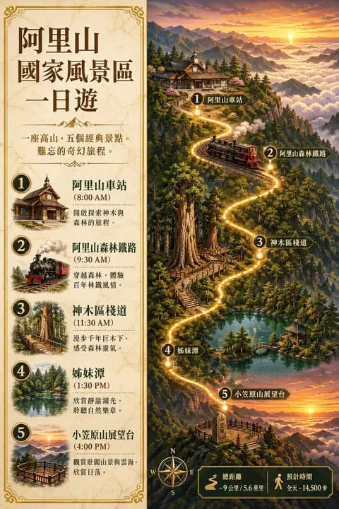 Alishan One-Day Travel Poster preview image 1