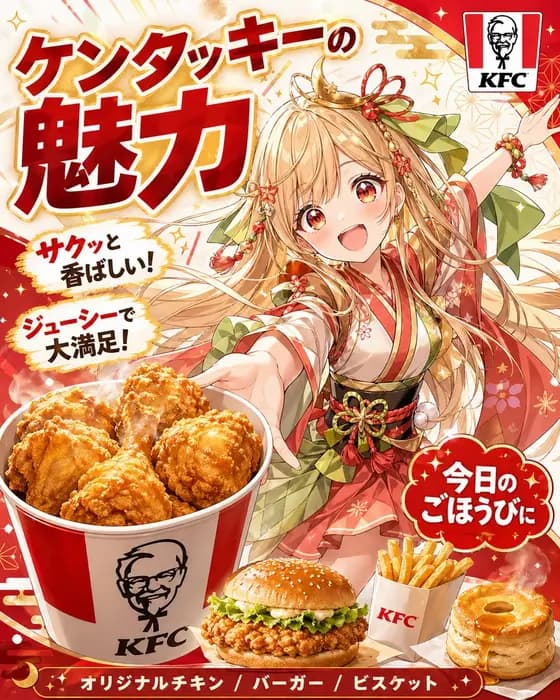 Anime KFC Princess Promo Poster preview image 1