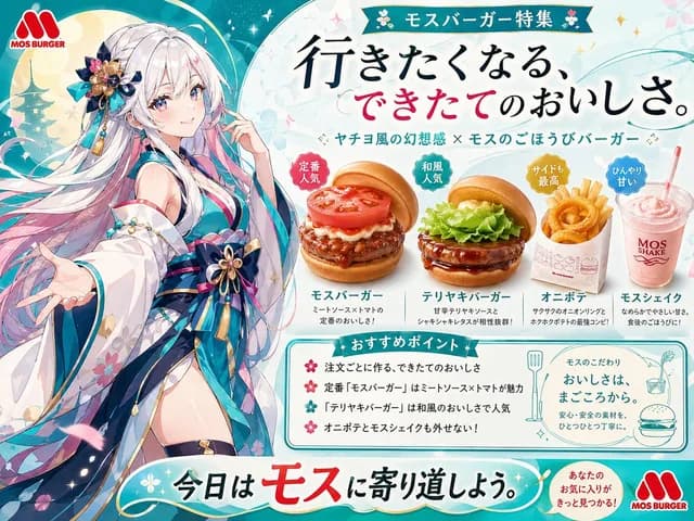 Anime MOS Burger Promo Poster preview image 1