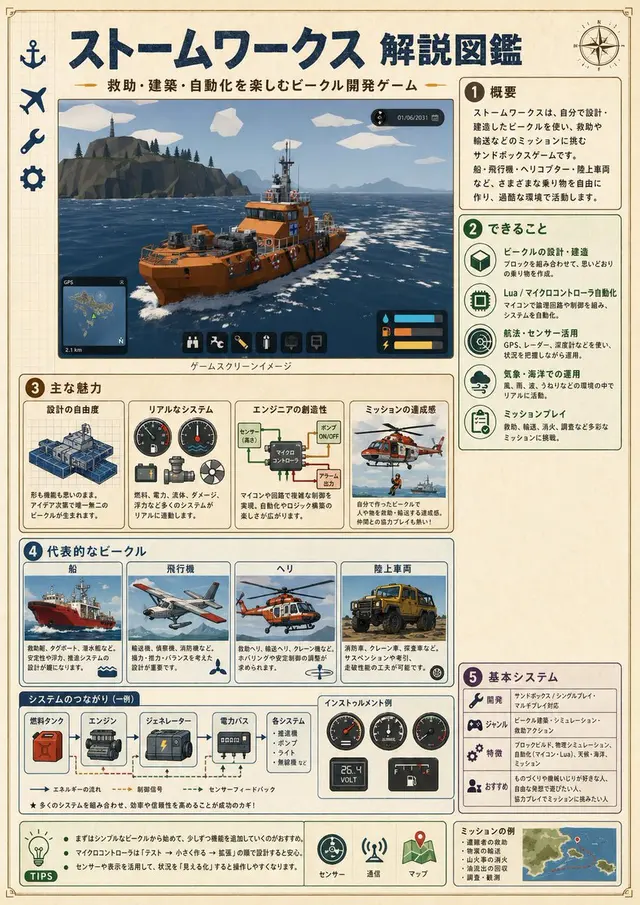 Japanese Stormworks Guide Infographic preview image 1