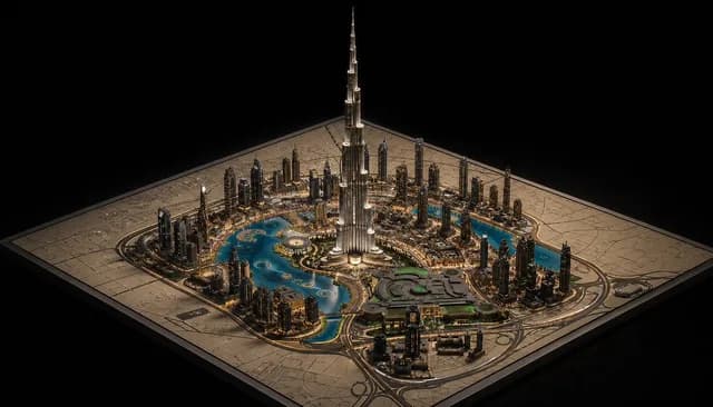 Luxury Miniature Dubai City Model preview image 1