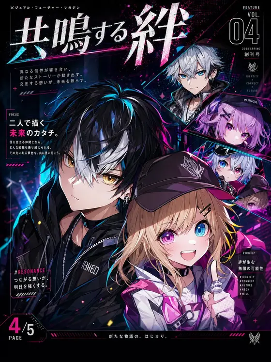 Cyberpunk Anime Magazine Cover preview image 1