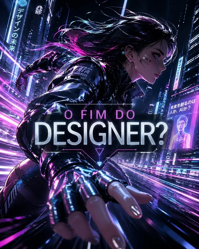 Cyberpunk Designer Debate Poster preview image 1