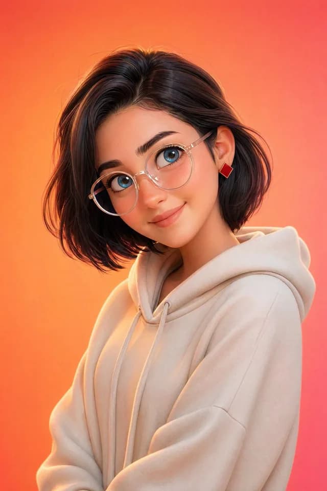 Pixar-Style 3D Character Portrait preview image 1
