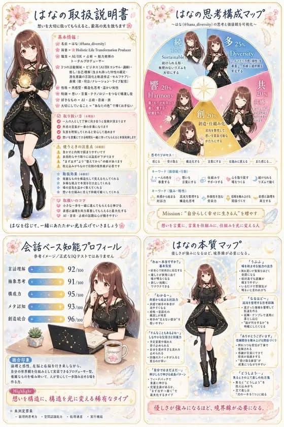 Anime Personality Infographic Poster preview image 1