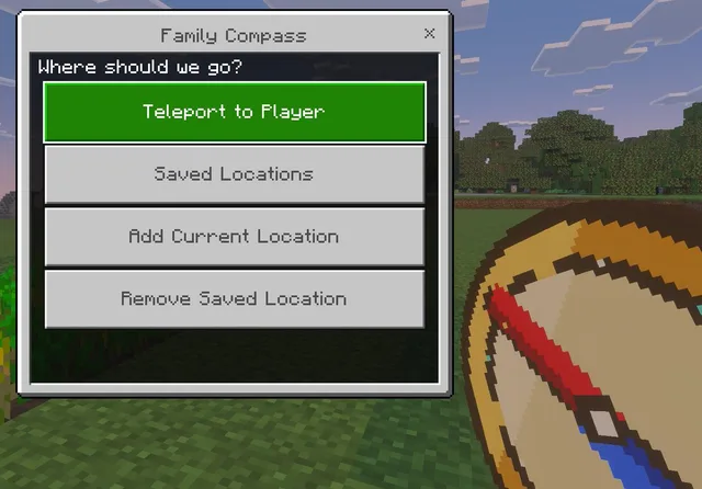 Minecraft Family Compass UI preview image 1