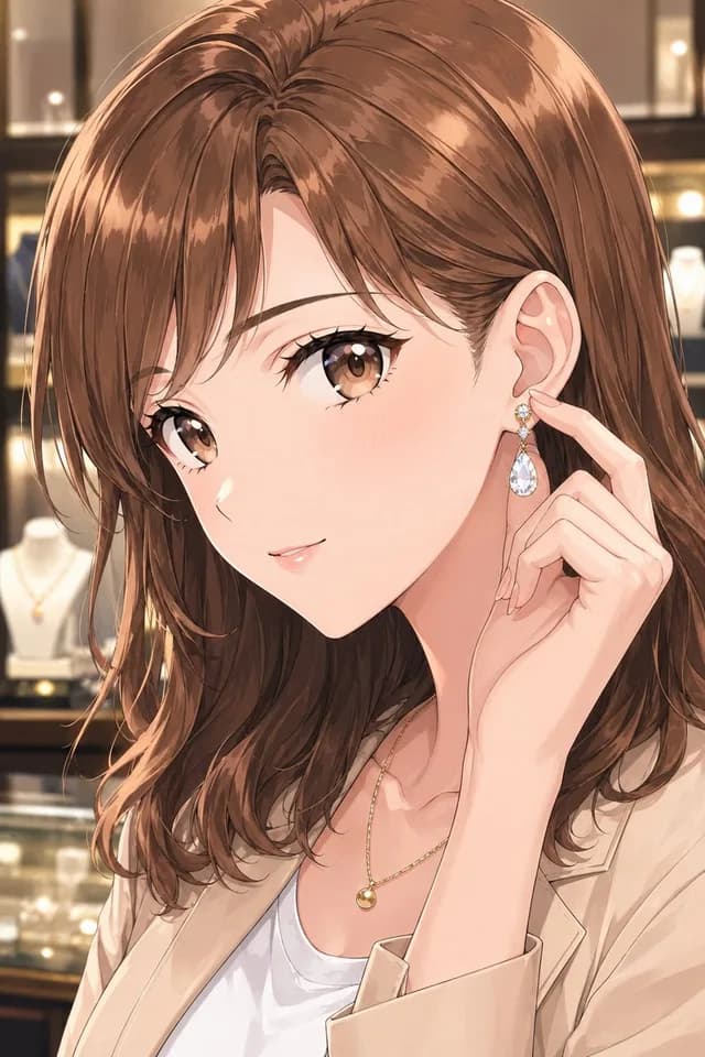 Elegant Office Lady in Jewelry Store preview image 1