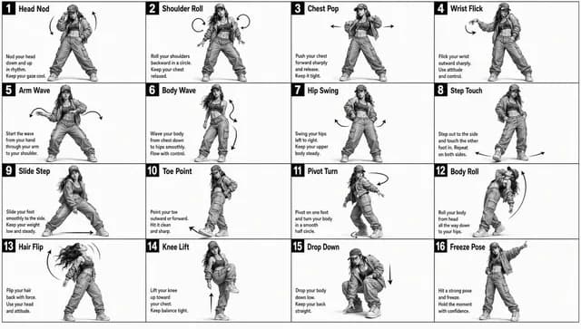 Dance Movement Reference Sheet preview image 1