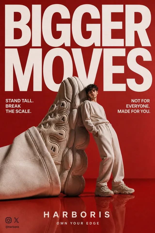 High-End Streetwear Campaign Poster preview image 1