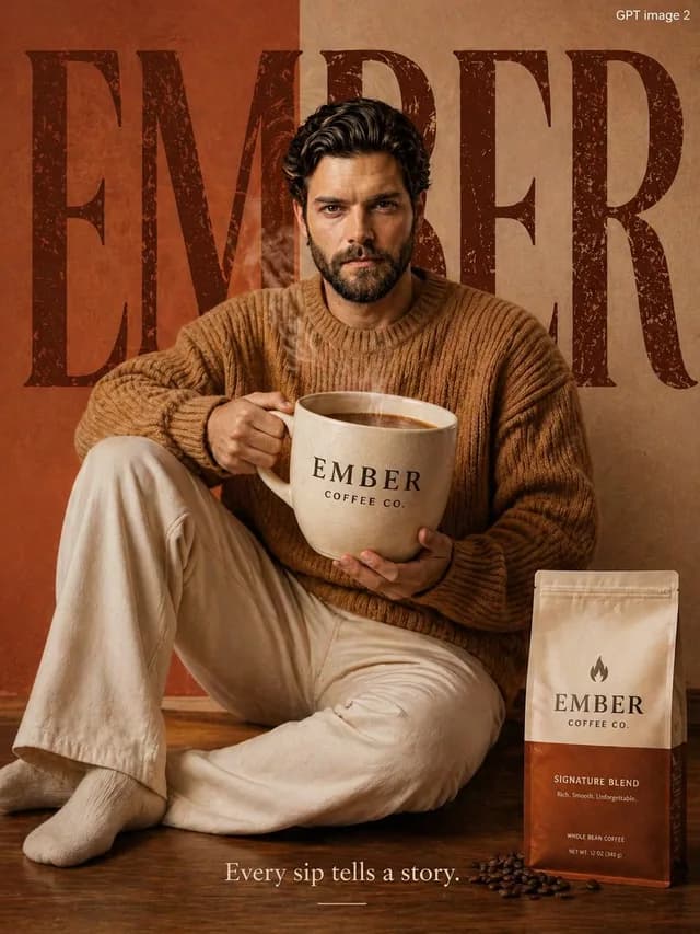 Premium Coffee Brand Advertisement preview image 1
