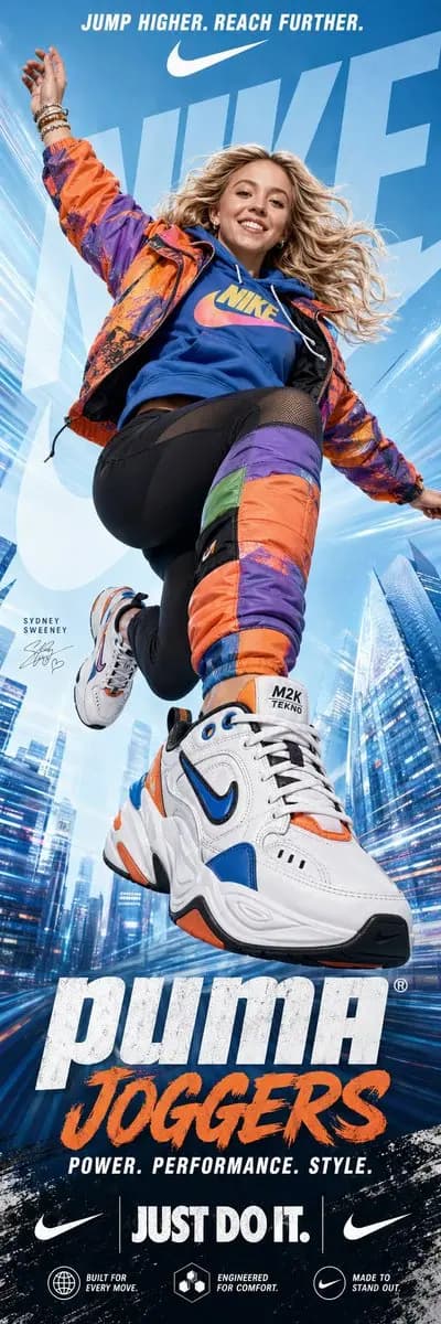 Nike advertising poster prompt preview image 1