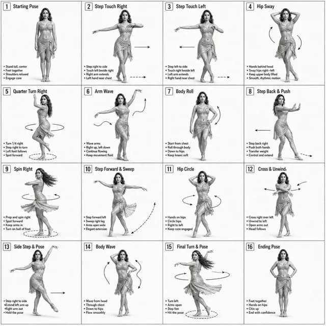 Dance Choreography Instruction Sheet preview image 1