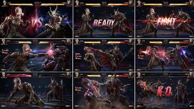 AAA Fighting Game Storyboard Grid preview image 1