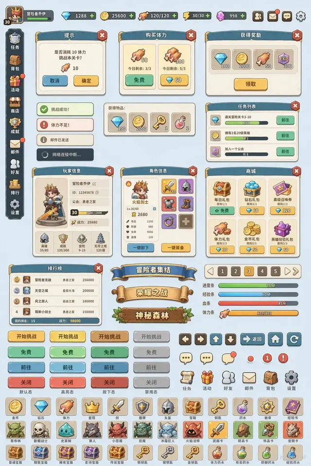 Game UI Component Library Expansion preview image 1