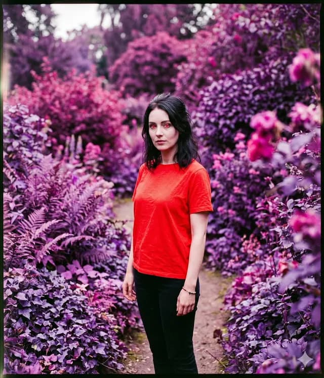 False-Color Garden Portrait preview image 1