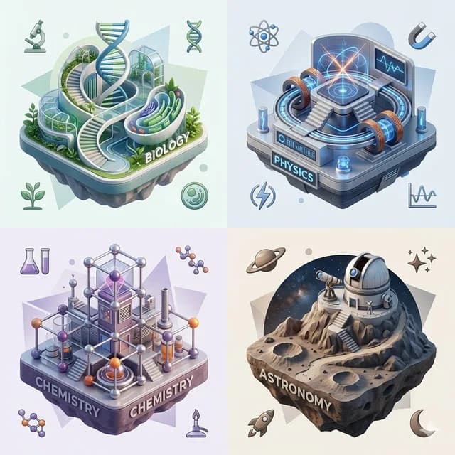 Isometric Science Concept Diorama Grid preview image 1