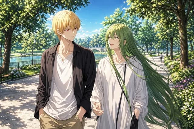 Anime Park Date Illustration preview image 1