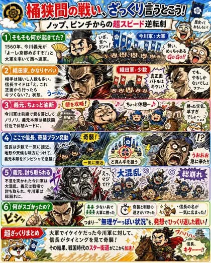 Manga History Poster About Okehazama preview image 1