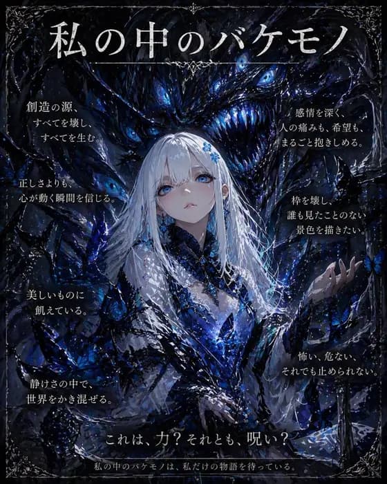 Dark Fantasy Inner Monster Poster preview image 1