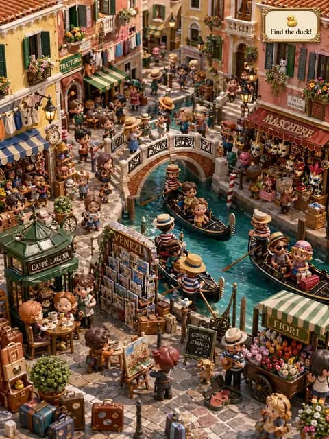 Hidden Duck in Miniature Venice preview image 1