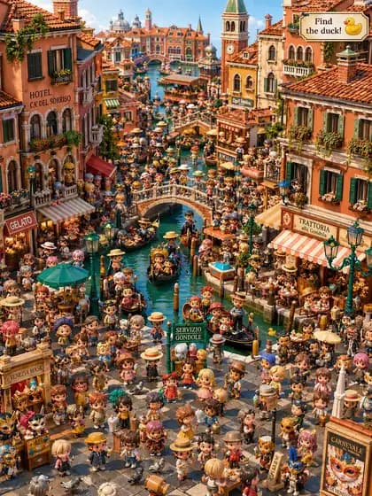 Hidden Duck in Chibi Venice preview image 1