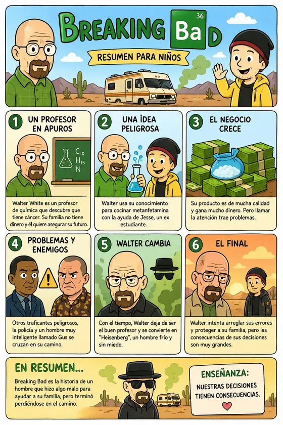 Kids' Breaking Bad Summary Poster preview image 1