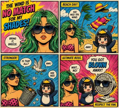 Retro Pop-Art Comic Strip preview image 1