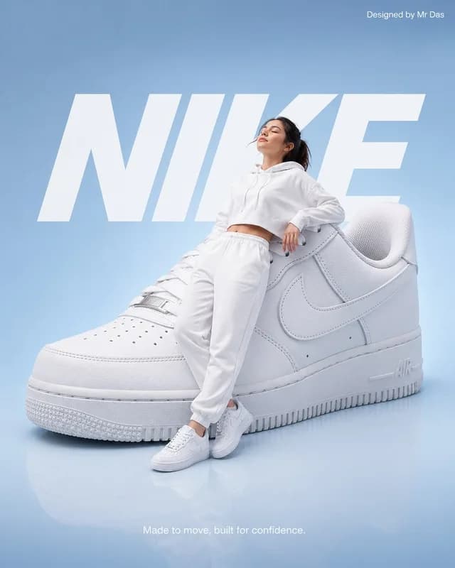 Minimalist Nike Fashion Advertisement preview image 1
