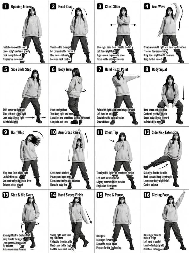 K-pop Dance Tutorial Poster Generator preview image 1