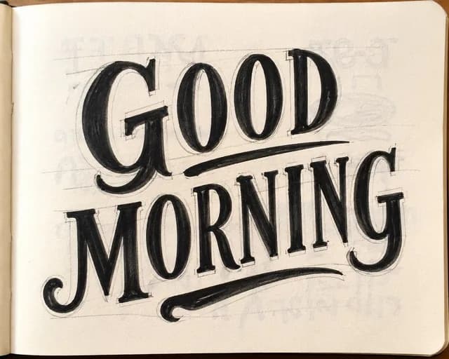 Vintage Sign-Painter Sketch preview image 1