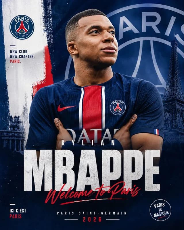 PSG Transfer Announcement Poster preview image 1