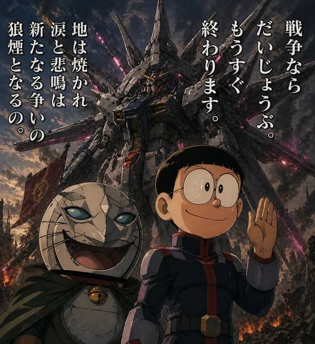 Manga Panel to Apocalyptic Mecha Poster preview image 1