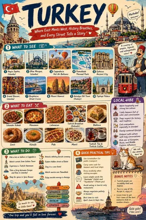 Infographic Travel Guide Poster preview image 1