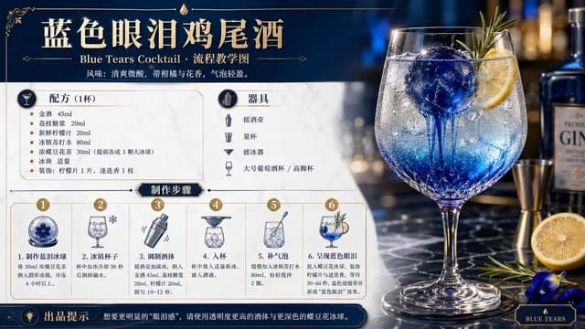 Cocktail Recipe Tutorial and Concept Poster preview image 1