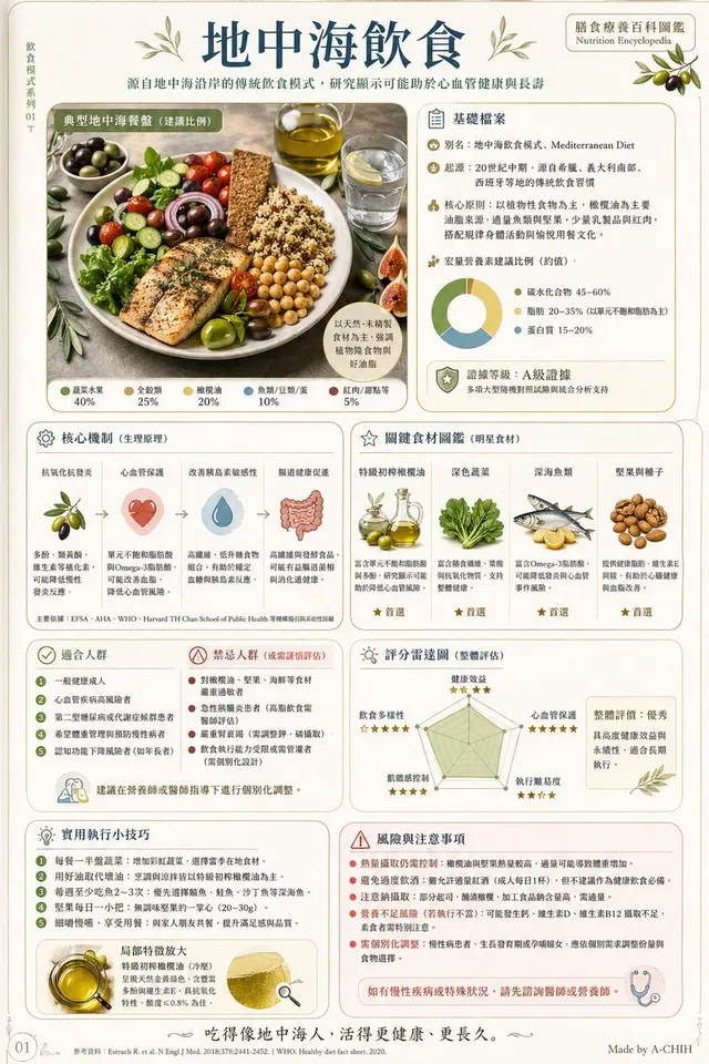 Mediterranean Diet Infographic Poster preview image 1