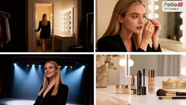 Luxury Beauty Ad Storyboard preview image 1