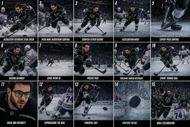 Hockey Game Cinematic Storyboard preview image 1