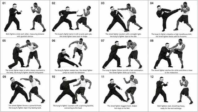 12-Panel Martial Arts Storyboard preview image 1
