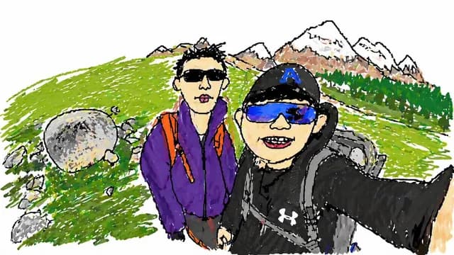 Hiking Photo to Marker Sketch preview image 1