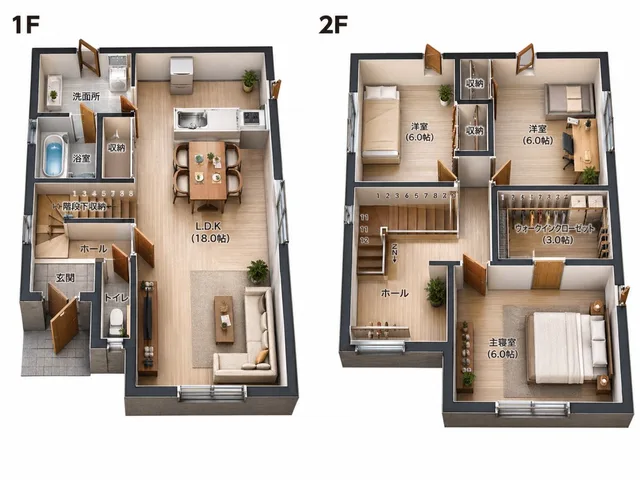 2D Floor Plan to 3D Real Estate Render preview image 1