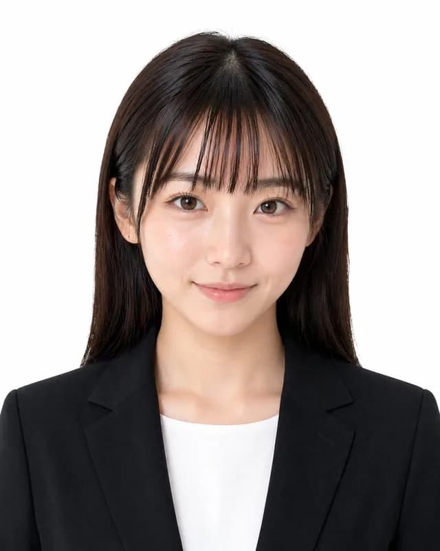 Formal Japanese ID Photo Portrait preview image 1